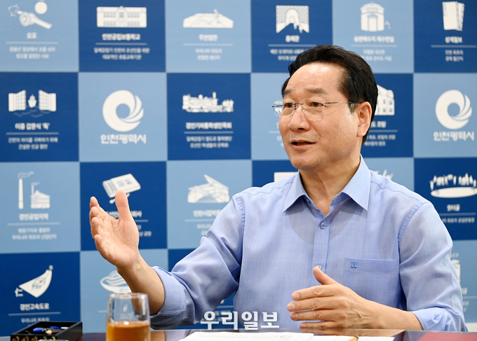 유정복 시장이 질의에 답변하고 있다 ⓒ 인천시청 제공