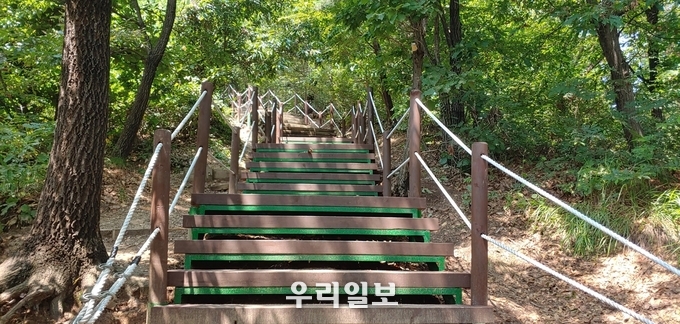 인천시 미추홀구가 문학산 등산로 정비를 완료했다.(사진=인천미추홀구청)
