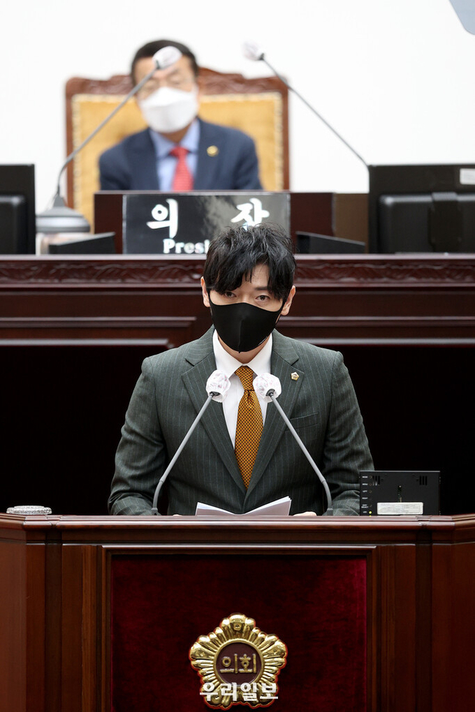 김용희 의원 5분 자유발언 장면
