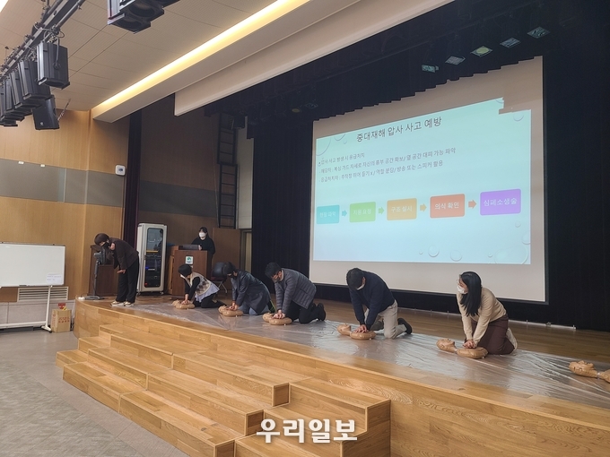 평택시북부청소년문화의집 시설 종사자 응급처치 및 심폐소생술 교육 실시 ⓒ 평택시청 제공