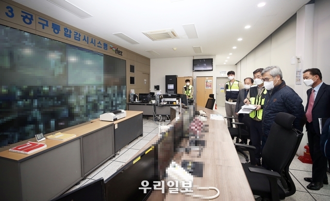김진용 경제청장 송도국제도시 1·3공구의 공동구 현장 찾아 안전관리 상태 점검 ⓒ 경제자유구역청 제공