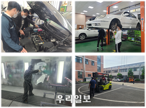 한국폴리텍대학 남인천캠퍼스 전기자동차과 교육모습.(사진=한국폴리텍대학 남인천캠퍼스)